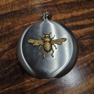 Gold Bee Stainless Steel 5oz Flask